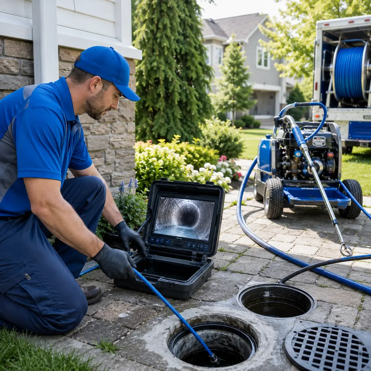 Outdoor drain cleaning professionals serving Riverside, PA