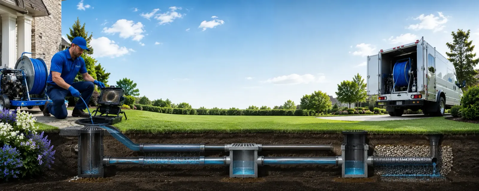 Outdoor drain cleaning information for Riverside, PA